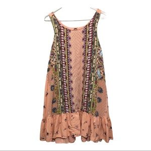 Floral Paisley Print Boho Tunic